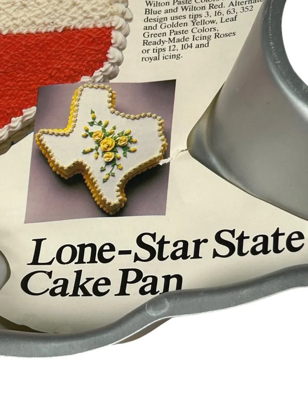 Wilton 1987 Lone Star State Texas Cake Pan Mold Aluminum Vintage Bakeware USA